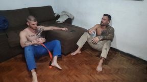 treino de jiu-jitsu termina em punheta e putaria