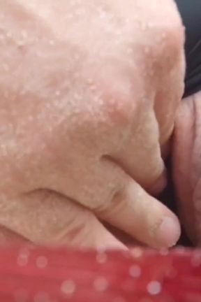 Teasing and pissing secret on beach