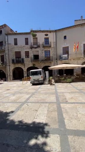 Besalou streets walking and river spa