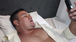 pornstar brasil - brazilian bear xxl hot shower handjob and big cumload