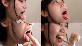 [Premium Edition]Sara Uruki - Showing inside cute girl's mouth, chewing gummy candys, sucking fingers, licking and sucking human doll, and chewing dried sardines mout-127-PREMIUM - wmv