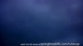 SpringBreakLife Video: Shy Blonde Flashing Downtown