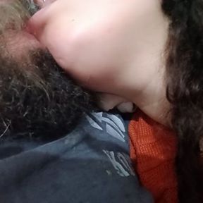 delicious kiss, he loves her lips he tastes her big mouth, kiss fetish🫦😋🤤😵‍💫😵🤤😋🫦🥛