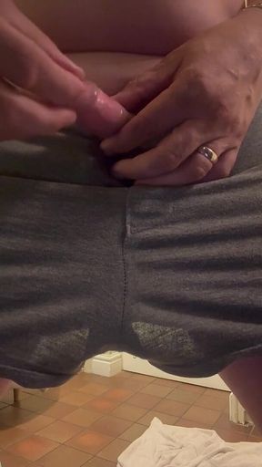 Wanking and Fingering Arse