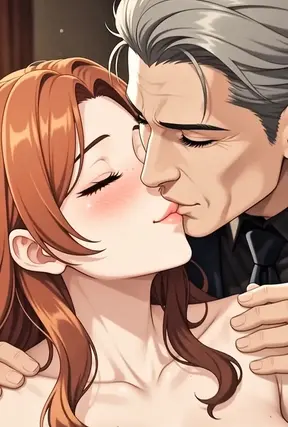 Sultry accountant pet gets shared by beautiful bosses