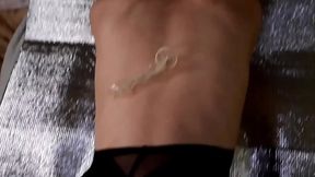 3年前から奴隷でした！変態日本人ガバガバ奴隷雑魚マンコ貧乳熟女主婦。【素人中出しハメ撮り】舞40代中出し大好きパイパン主婦。