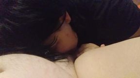 POV Lesbian lover eats and fingers bbw