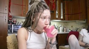 this bitch loves to suck long and deep and doesn't even get tired