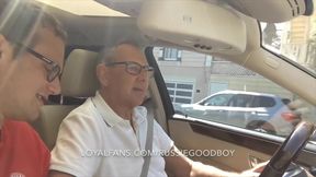 Sucking Big Dick Stepdaddy Jay Taylor in Car and Park