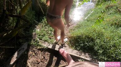 Amateur kinky couple public beach flashing, fuck, and creampie