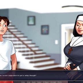 Summertime Saga - Maria got spanked by the Nun