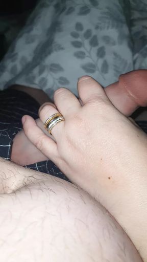 Step mom accidentally handjob step son cock...and she enjoyed it