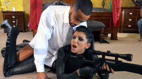 XXX Video ~ Romi Rain's Wet Pussy Riled by Stallion from Behind