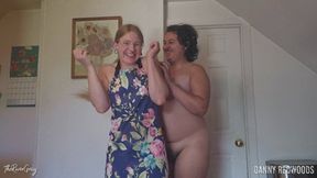Nude and Kitchen Apron Tickle Fight with River Gray