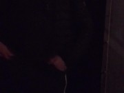 JERKING OFF in the STREET Corner