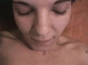 Hairy amateur girl is getting fucked in POV