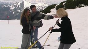 Anal fuck therapy in the snow