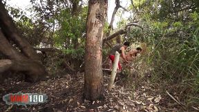 mademoiselle justine fucking in the woods with max casanova