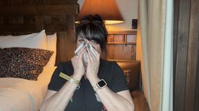 Down Pillow Disaster | One Tiny Feather, One Honking Nose