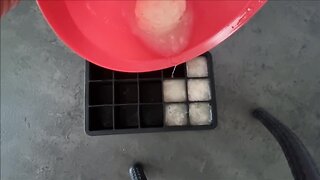 Creating 700g of frozen cum cubes