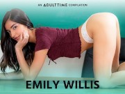 ADULT TIME Emily WIllis Creampie, Threesome , Rough Sex & More COMP