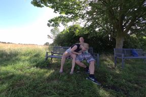 Horny Blonde Gets Fucked Publicly by the Stranger!