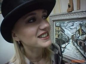 Blonde French Fuck Slut with Hot Sagging Tits