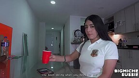 Punished For Not Doing Homework Hogtied, Ass Fucked Raw, Creampied, Then Farted Out Stepdads Load