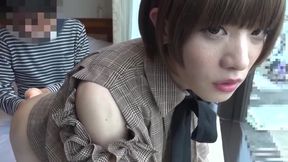 Asian Brunette Struggles with Huge Shaft, Chocking on Every Inch
