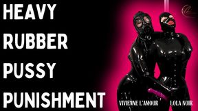 Heavy Rubber Pussy Punishment - Latex Bondage, Gas Mask Fetish, and Pussy Pleasure: Vivienne's Dominant Touch Unleashes Sensory Overload on Lola's Submissive Body (720p)