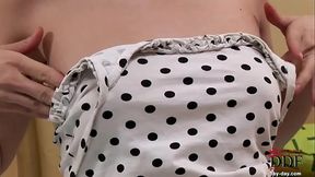 Fresh babe fingering her pink pussy