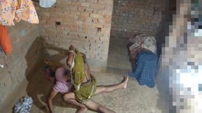 Kamwali aunty&#039;s hard kiss