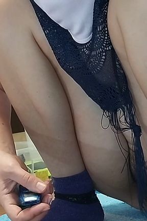 Sexy Stepmom Does Housework Naked. Hot Hairy Latin Pussy, Big Tits, Big Ass