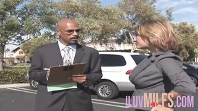Milf with big tits fucks with boss in the office