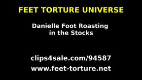 Danielle Foot Roasting in the Stocks part 1 (HD)