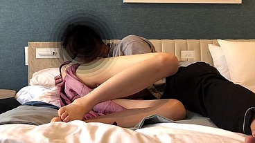 Excited SEX of my student wearing mint color shorts