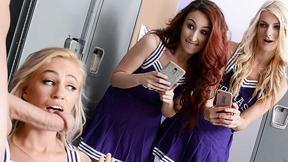 ”Blonde Cunt Lyra Law Wraps Muscle Boy Cock Around her snatch”