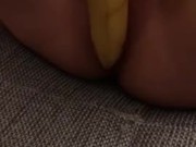 Deutsches Teen befriedigt sich mit einer Banane