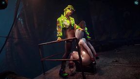 TERRA - 3D Vampire Vixen Sucks and Licks Curvy Busty Breasts