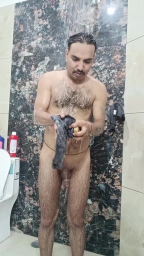 Indian police officer in full masti mood