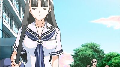 Mature babe takes on two guys in a hardcore action - Sora No Iro!
