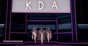Dreamcatcher - Scream naked dance Ahri Akali Kaisa Evelynn Seraphine KDA 3D erotic dance