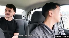 Latin Pibe gives Luke Ryder a nice shot inside his tight booty