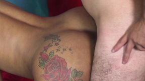 Latina shemale deepthroats my dick