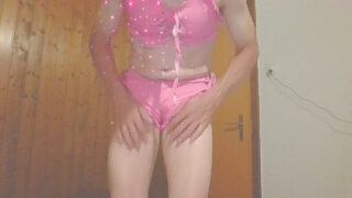 Bilik mandi – filem awam pelacur gay Amerika bertatu memakai kasut tumit tinggi, kasut tumit tinggi mendapat seks dubur tegar