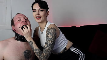 Sweaty Goth Girl Sock Gag &amp_ Foot Worship With Miss Mina