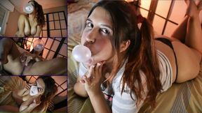 Cozy Bubblegum blow and masturbation - Bunny Looner