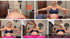 Stuffed by my personal trainer (Weight gain clip WMV)