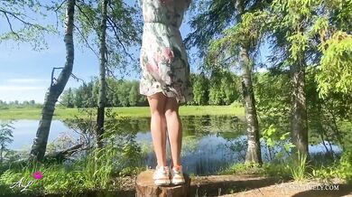 The Best Doggystyle & Сowgirl Sex Outdoor - Amateur Couple on Holidays