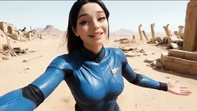 Hottest astronaut finds massive shaft monster on secret planet in animated